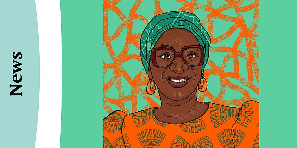 Drawing of Oyèrónkẹ́ Oyěwùmí 