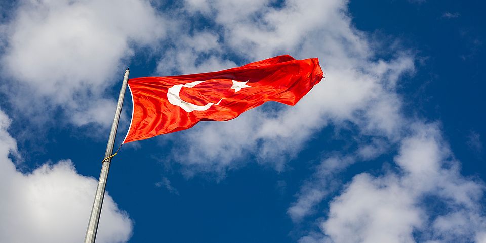 Fotografie Flagge Türkei
