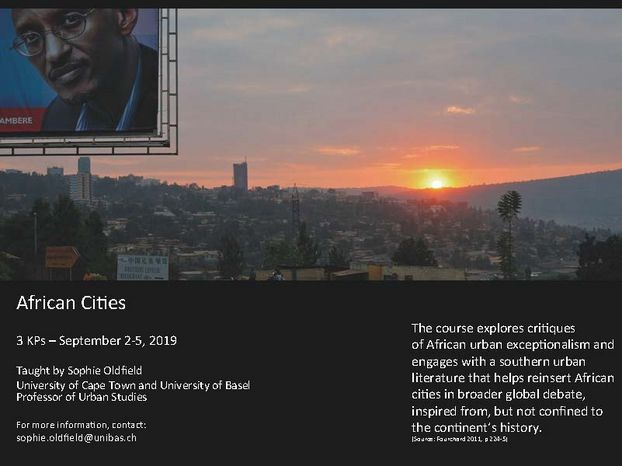 Flyer African Cities